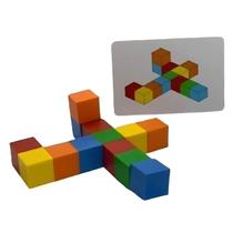 Monta Cubos - Pareamento de Cores e Lógica Monta Cubos - Pareamento de Cores e Lógica