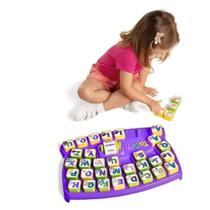 Monta Palavras Caixa - Com 35 Peças - Roxo - Tateti - TA TE TI