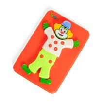 Monta Palhaço Quebra-Cabeça Educativo Didático 12pçs Tateti