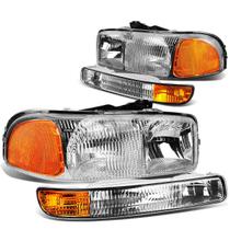 Montagem de faróis e lâmpadas de pára-choque para GMC Sierra Yukon Montagem de faróis e lâmpadas de pára-choque para GMC Sierra Yukon