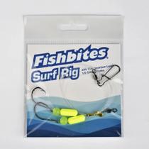 Montagem de Pesca para Surf FishBites com líder de fluorocarbono 30 lb