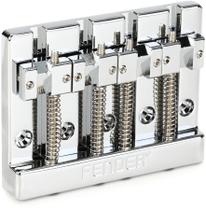 Montagem de ponte de baixo Fender HiMass de 4 cordas com selas de latão Montagem de ponte de baixo Fender HiMass de 4 cordas com selas de latão