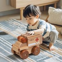 Montagem magnética de modelo de veículo de brinquedo removível de madeira