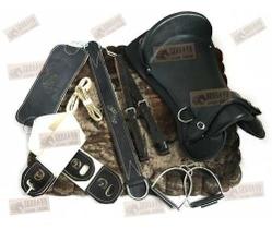 MONTARIA 10x peças SELA Freio De Ouro Preto Cavalo Encilha MONTARIA 10x peças SELA Freio De Ouro Preto Cavalo Encilha