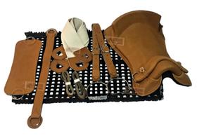 Montaria Encilha 13x peças Sela Cavalo Laço Comprido