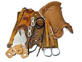 Montaria Sela Arreio Freio d'Ouro e Manta Gel Laço Comprido