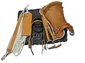 MONTARIA Sela Arreio Freio De Ouro Laco Comprido