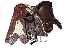 Montaria Sela Freio de Ouro e MANTA GEL KIT 13x PEÇAS