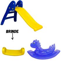 Monte agora Brinquedo Escorregador Baby Kids 2 Degraus Infantil - Escorregador VARIAS CORES + ESCOLHER Cortesia - voce escolhe a combinação - COMBO