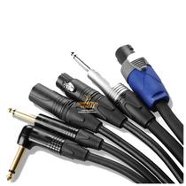 Monte seu Cabo Áudio Blindado P10 XLR P2 Speakon RCA 1 Metro