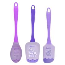 Monte seu kit - Espátula multiuso, colher ou espátula pão duro de silicone roxo lilás