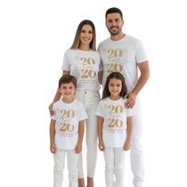 Monte seu Kit família camisa Feliz Ano Novo 2026 individual