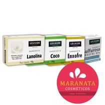 Monte Seu KIT Sabonete Granado Enxofre - Coco - Sulfuroso ou Lanolina 90g.