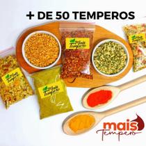 Monte seu kit tempero com 1kg 100g cada 10 Unidades Muito Mais Tempero