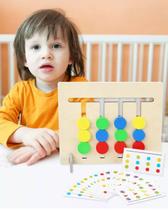 Montessori Brinquedo Cores E Raciocínio Lógico - Crowned Store Oficial