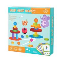 Montessori Jogo De Equilíbrio De Madeira, Clipe De Treinamento De Habilidades Motoras Finas, Cubo De