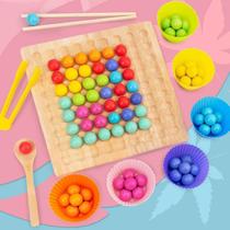 Montessori Kids Hands Brain Training Clip Beads Puzzle Board Montessori Kids Hands Brain Training Clip Beads Puzzle Board