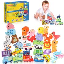 Montessori Madeira Quebra Cabeça Bloco de Montar Brinquedos Educativos Infantil 3 Temas Montessori Madeira Quebra Cabeça Bloco de Montar Brinquedos Educativos Infantil 3 Temas