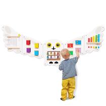 Montessori Owl Busy Board Monläurd para crianças maiores de 6 milhões