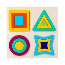 Montessori Quebra-cabeças De Madeira Em Forma De Pino, Brinquedo Educacional Para Crianças De 24