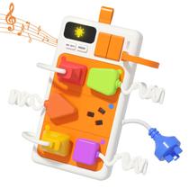 Montessori Toddler Busy Board PANITU com cartões de aprendizagem