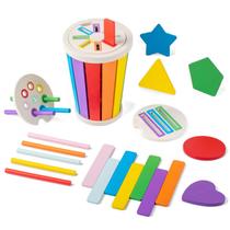 Montessori Toys Smartwo Color Sorting Learning de 1 a 3 anos