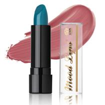 Mood Lips Batom 12hrs Hidratante c/Aloe Vera Muda de Cor Azul para Rosa Mood Lips Batom 12hrs Hidratante c/Aloe Vera Muda de Cor Azul para Rosa