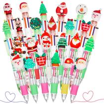 Mooliwe 48 Bolígrafos Navideños Multicolor 4 en 1 y 6 en 1