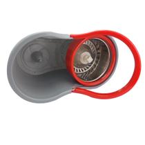 Mop 360 Slim Com Centrifuga de Metal 9L Vermelho - Caza Clean