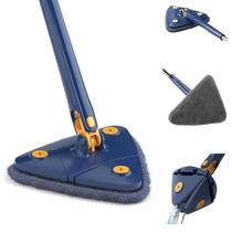 Mop 360 Triangular Giratório Esfregão De Limpeza Ajustável Limpa Vidros Piso E Parede Faster Home