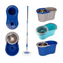 Mop Balde Esfregão Giratório Com Alça Limpeza Em Geral Mop Balde Esfregão Giratório Com Alça Limpeza Em Geral