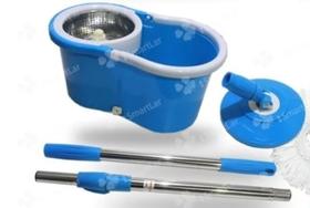 Mop Balde Girátorio 360 cesto inox Esfregão Limpeza + 2 refil Mop Balde Girátorio 360 cesto inox Esfregão Limpeza + 2 refil