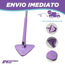 Mop De Limpeza Ajustável Giratório 360 Esfregão Triangular Extensível Secagem Rápida Bompack Mop De Limpeza Ajustável Giratório 360 Esfregão Triangular Extensível Secagem Rápida Bompack