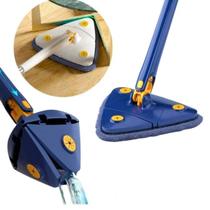 Mop De Limpeza De Parede Triangular, 360 Rotativo, Absorção De Água, Automático, Dobrável, Espremendo De Água