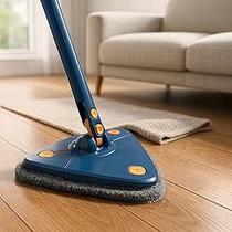 Mop de Limpeza Esfregão Giratório Design Triangular Ajustável Rotação 360 Graus Limpa Piso Forro Vidros Cantos da Parede Rodo Mágico Cabo Longo