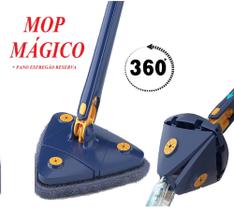Mop De Limpeza Triângulo Ajustável Giratório 360 Esfregão