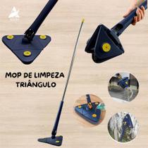 Mop De Limpeza Triângulo Ajustável Giratório 360