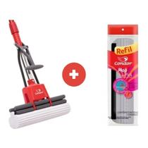 Mop De Pva 6 em 1 Esfregão Rodo Limpa e Seca Super Resistente Sem Cabo Condor 1620 + 1 Refil 1620R
