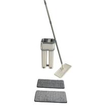 Mop Duplo Rodo Magico Vassoura Flat Balde Limpeza De Piso Multiuso Esfregao Vertical Lava Seca Refil