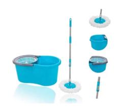 Mop esfregão 360 balde 6 + 6 litros + 2 refil