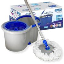 Mop Esfregão Balde Giratório 13l Centrifuga Mágico Original Mop Esfregão Balde Giratório 13l Centrifuga Mágico Original
