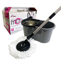 Mop Esfregão Com Balde Com Centrifuga De Inox De 9 Litros