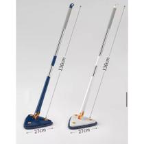 Mop Esfregao Com Rodo Giratorio 360 Triangular Azul