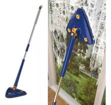 Mop Esfregão De Limpeza Triangular Rodo Giratório Ajustável 360 Mop Esfregão De Limpeza Triangular Rodo Giratório Ajustável 360