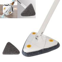 Mop Esfregão De Limpeza Triângulos Ajustável 360 Graus Rotativo Mop Esfregão De Limpeza Triângulos Ajustável 360 Graus Rotativo