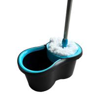 Mop Esfregão Giratório Azul Turquesa 360