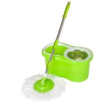 Mop Esfregão Giratório De Limpeza Inox Com Rodinha E Refil Mop Esfregão Giratório De Limpeza Inox Com Rodinha E Refil