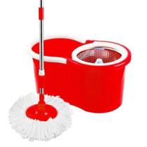 Mop Esfregão Giratório De Limpeza Inox Com Rodinha E Refil Mop Esfregão Giratório De Limpeza Inox Com Rodinha E Refil