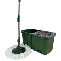 Mop Esfregão Giratório Duas Águas Desmontável com Cesto Inox DuoAqua Total 12l Capacidade Uso 8l Mop Esfregão Giratório Duas Águas Desmontável com Cesto Inox DuoAqua Total 12l Capacidade Uso 8l