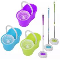 Mop esfregão Rodo De limpeza Pratico Giratório Cesto 09 litros